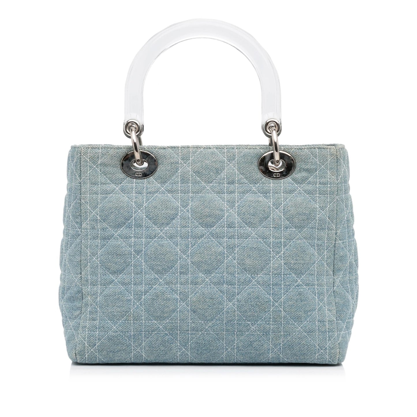 Luxury DiorMedium Cannage Lady Luxury DiorDenim Satchel (SHG-jT3XX6)