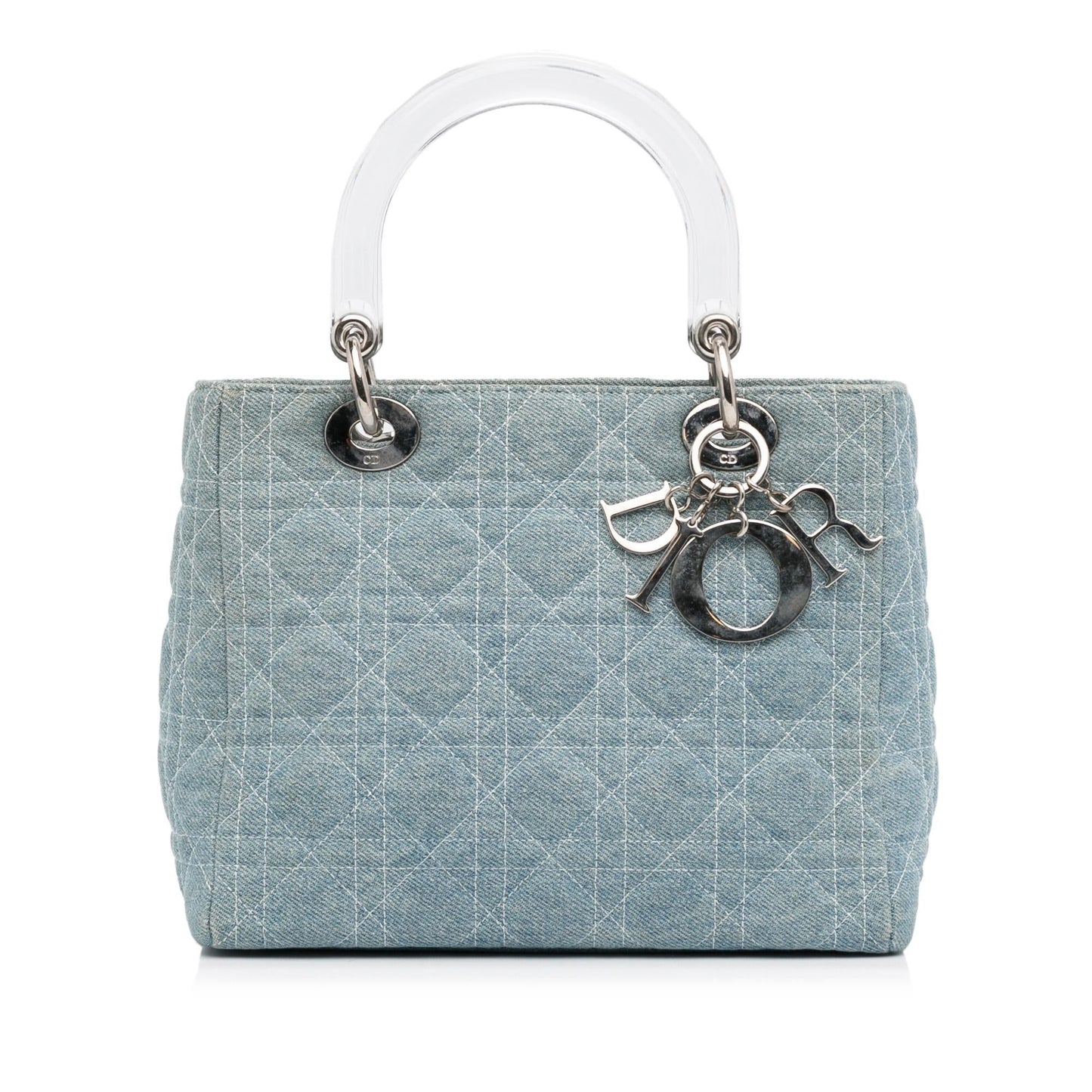 Luxury DiorMedium Cannage Lady Luxury DiorDenim Satchel (SHG-jT3XX6)