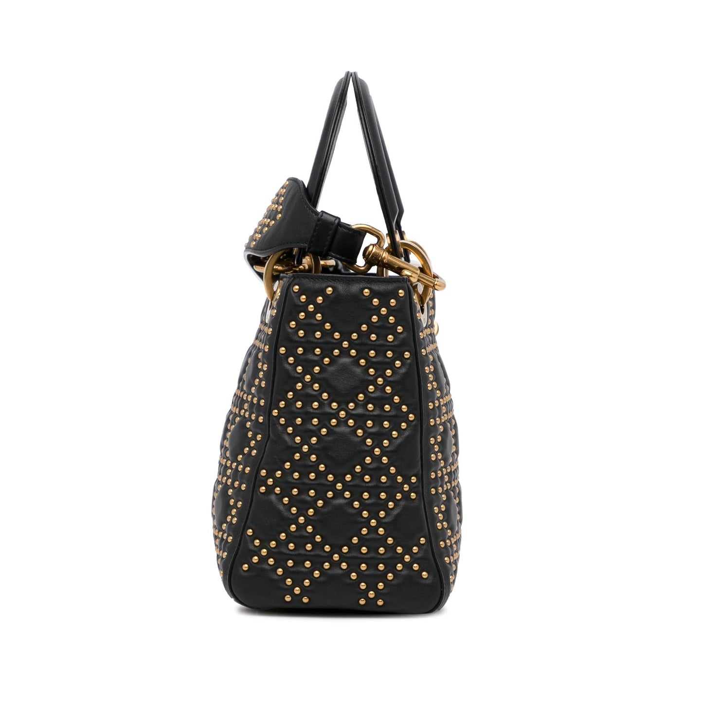 Luxury DiorMedium Cannage Supple Lady Luxury DiorStudded (SHG-3bDEMZ)