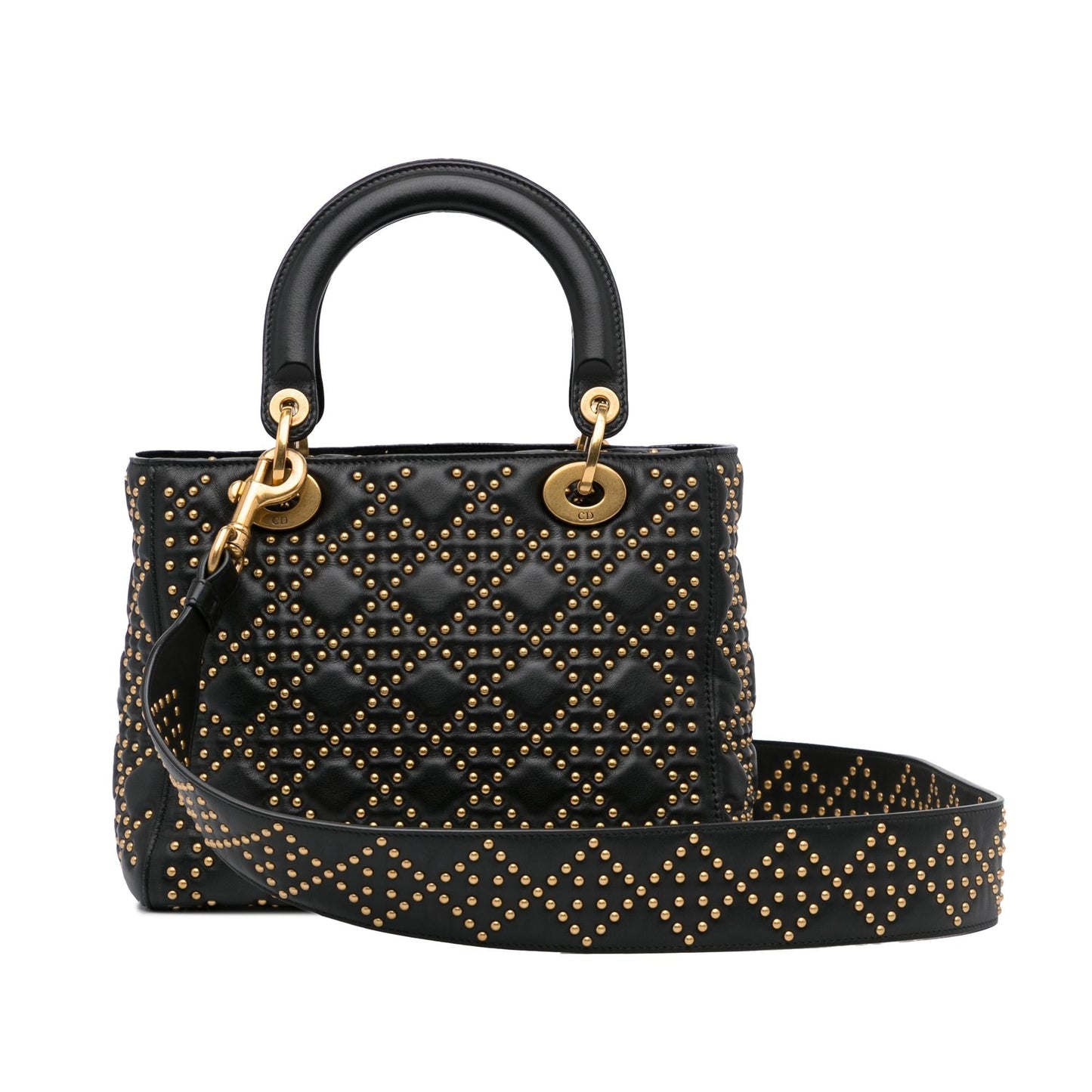 Luxury DiorMedium Cannage Supple Lady Luxury DiorStudded (SHG-3bDEMZ)