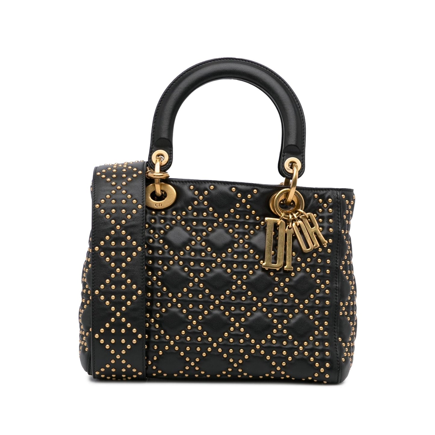 Luxury DiorMedium Cannage Supple Lady Luxury DiorStudded (SHG-3bDEMZ)
