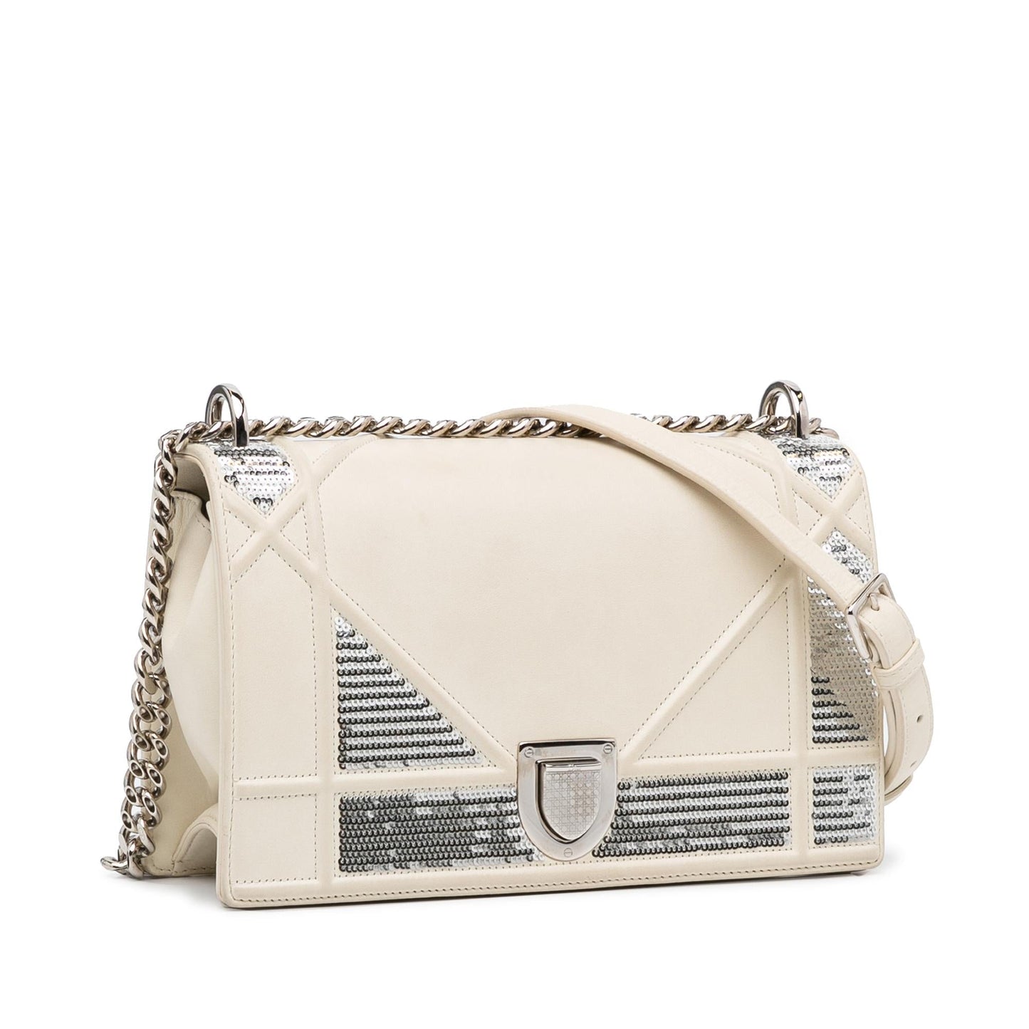 Luxury DiorMedium Diorama Sequin Flap (SHG-DUSKBD)