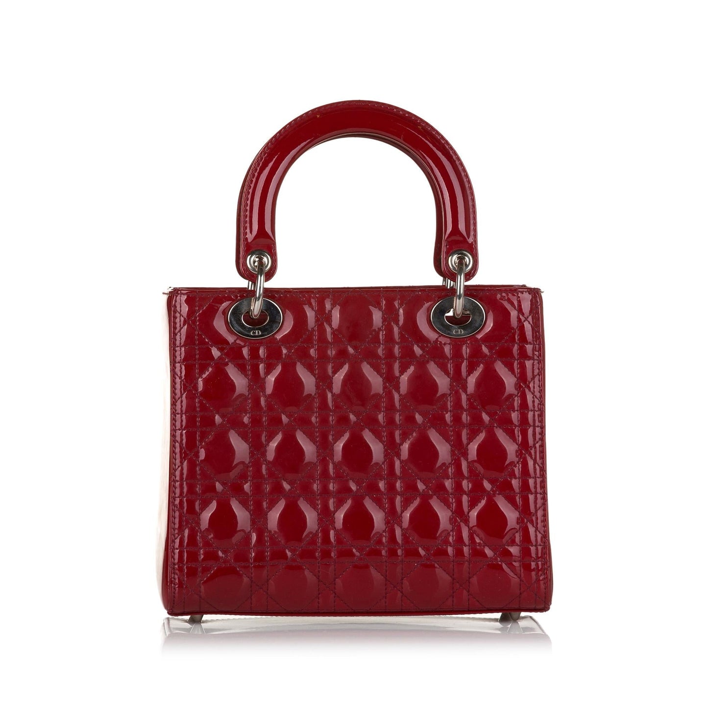 Luxury DiorMedium Lady Luxury DiorPatent Leather Satchel (SHG-36129)