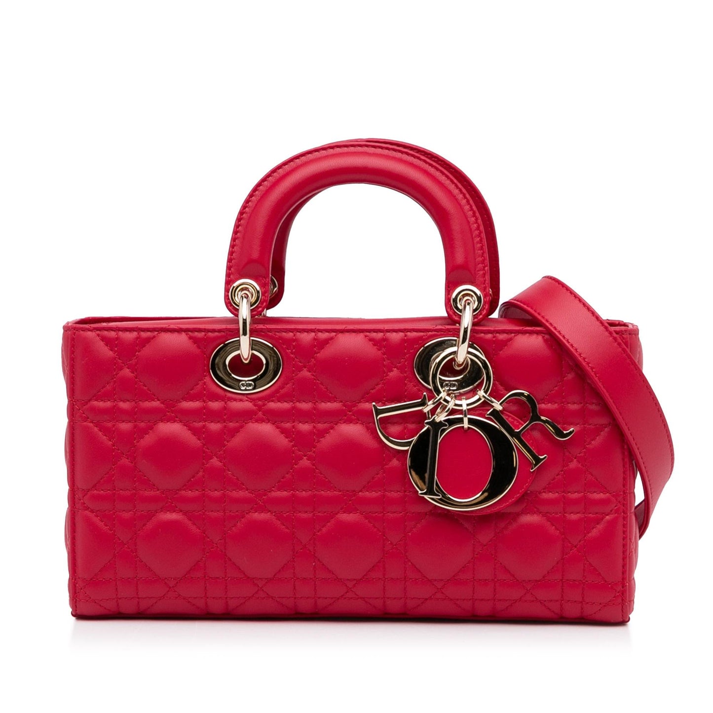 Luxury DiorMedium Lambskin Cannage Lady D-Joy (SHG-o5bvpw)
