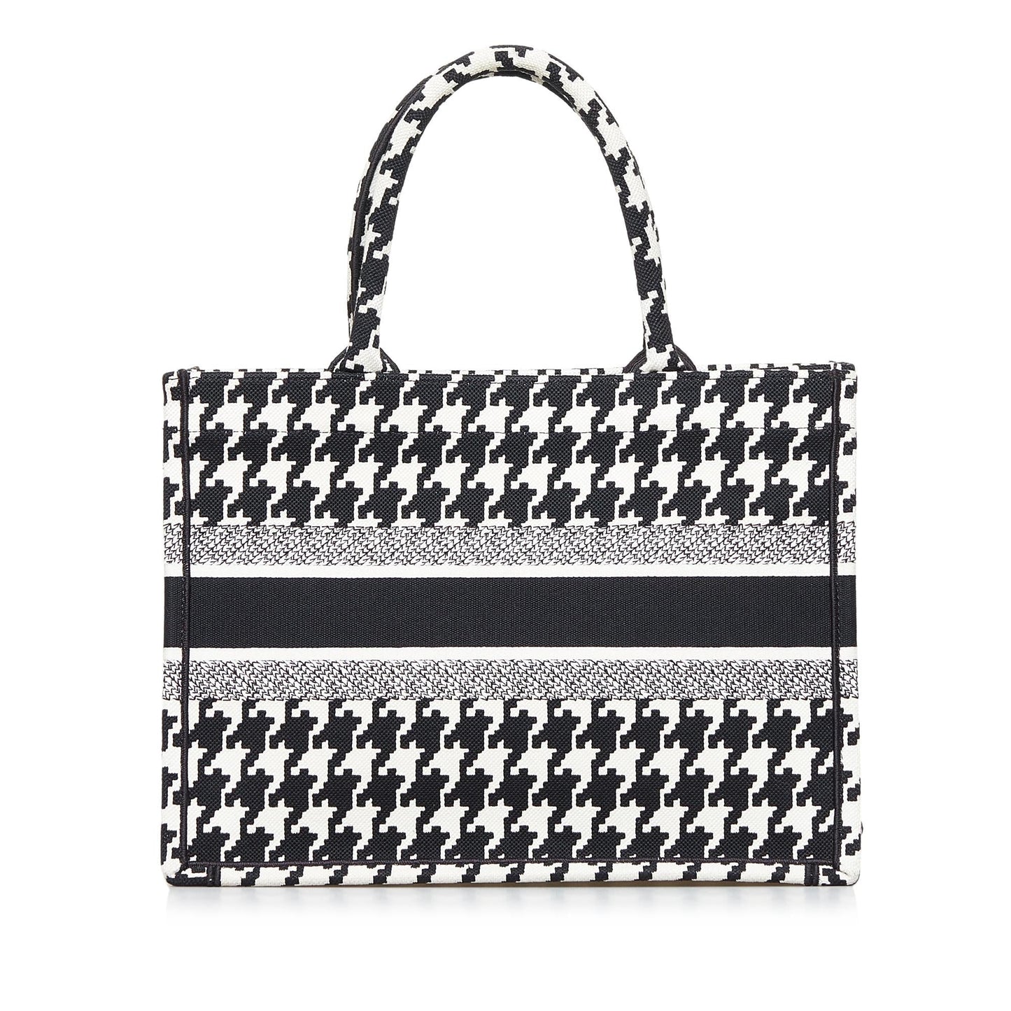 Luxury DiorMedium Macro Houndstooth Book Tote (SHG-FmPYVR)