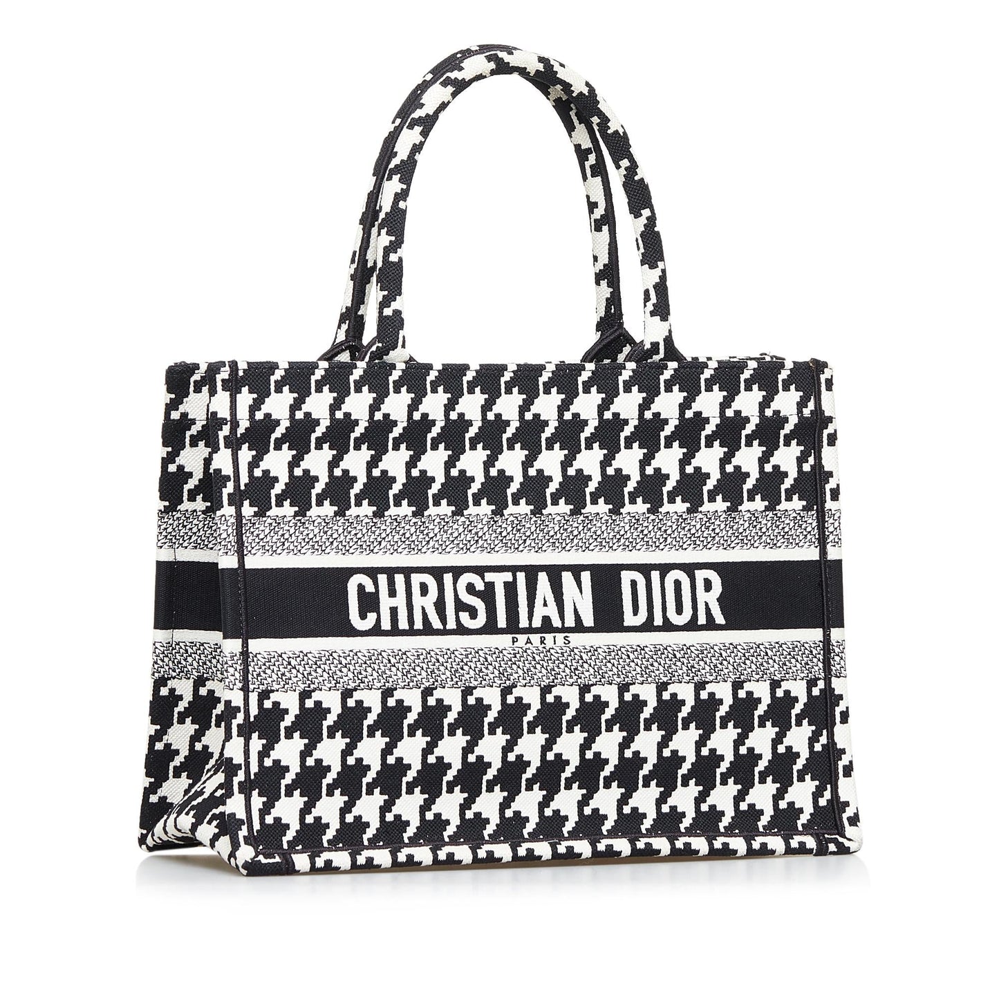 Luxury DiorMedium Macro Houndstooth Book Tote (SHG-FmPYVR)