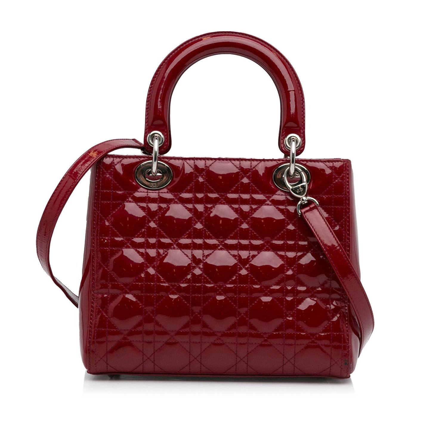 Luxury DiorMedium Patent Cannage Lady Luxury Dior(SHG-8YKOE0)