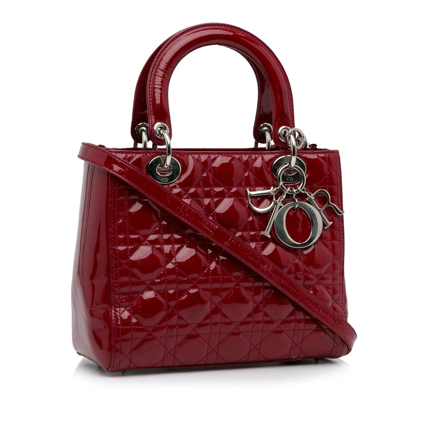 Luxury DiorMedium Patent Cannage Lady Luxury Dior(SHG-8YKOE0)