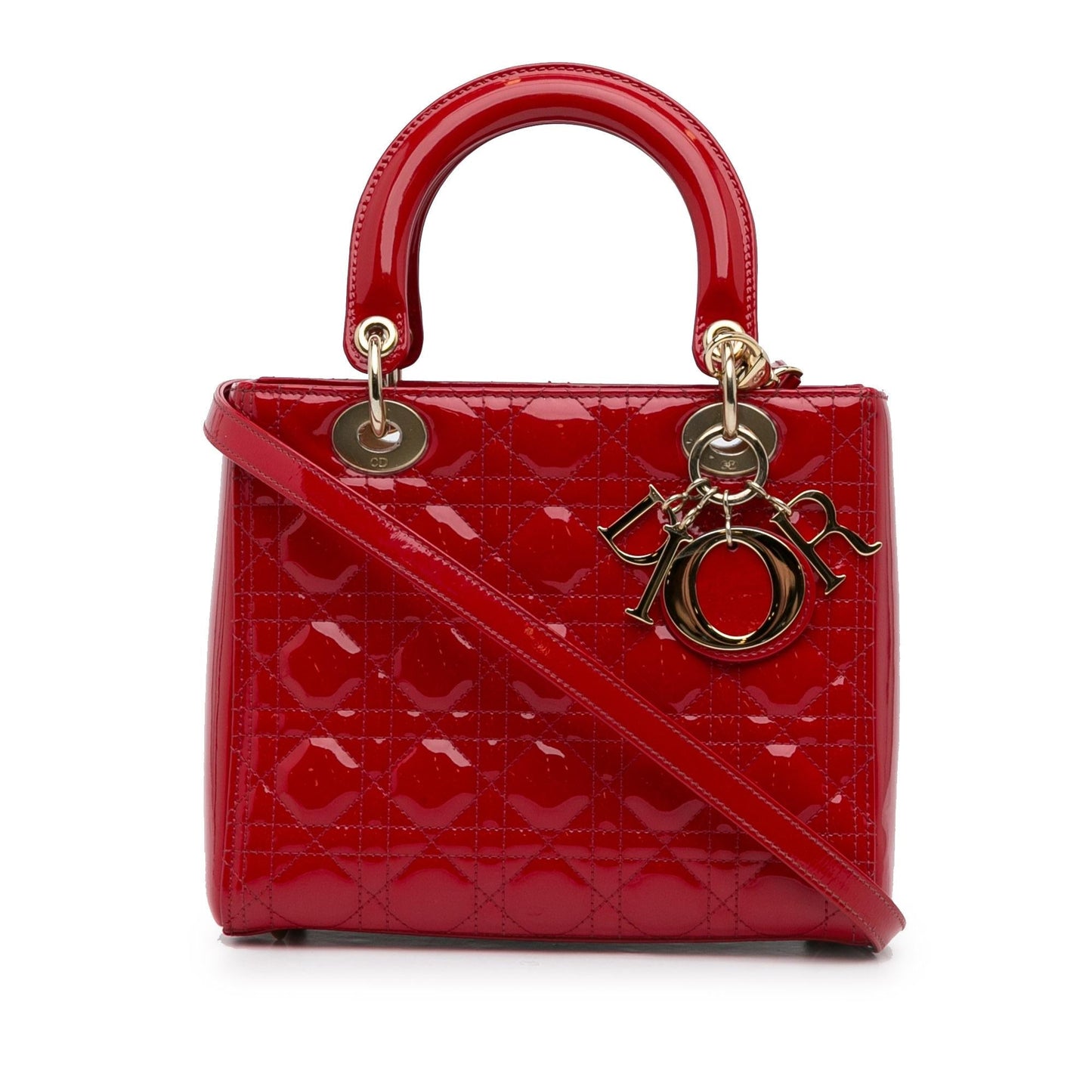 Luxury DiorMedium Patent Cannage Lady Luxury Dior(SHG-isb2sh)