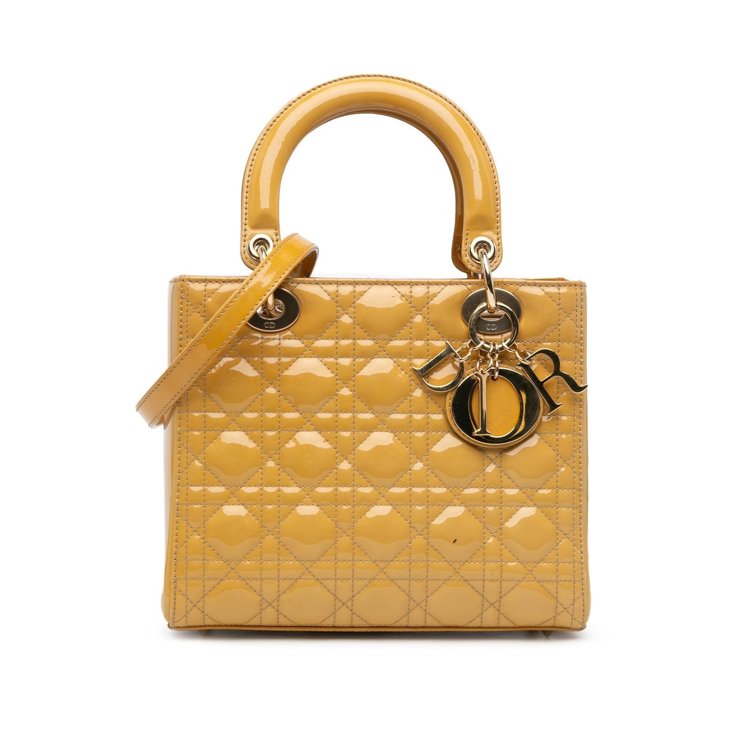 Luxury DiorMedium Patent Cannage Lady Luxury Dior(SHG-DddUfV)