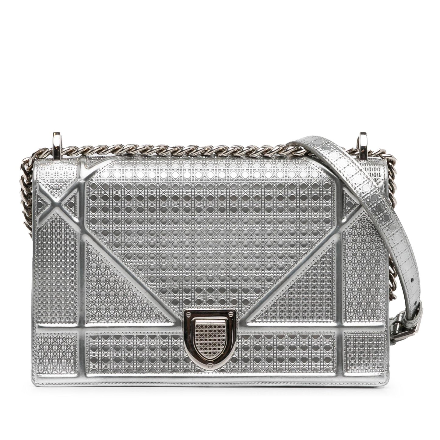 Luxury DiorMedium Patent Microcannage Diorama (SHG-ybOsAF)
