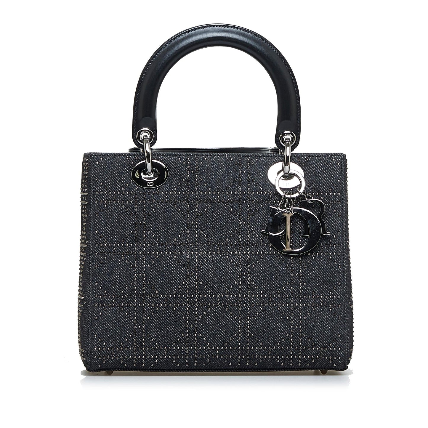 Luxury DiorMedium Studded Denim Lady Luxury Dior(SHG-8PByZn)