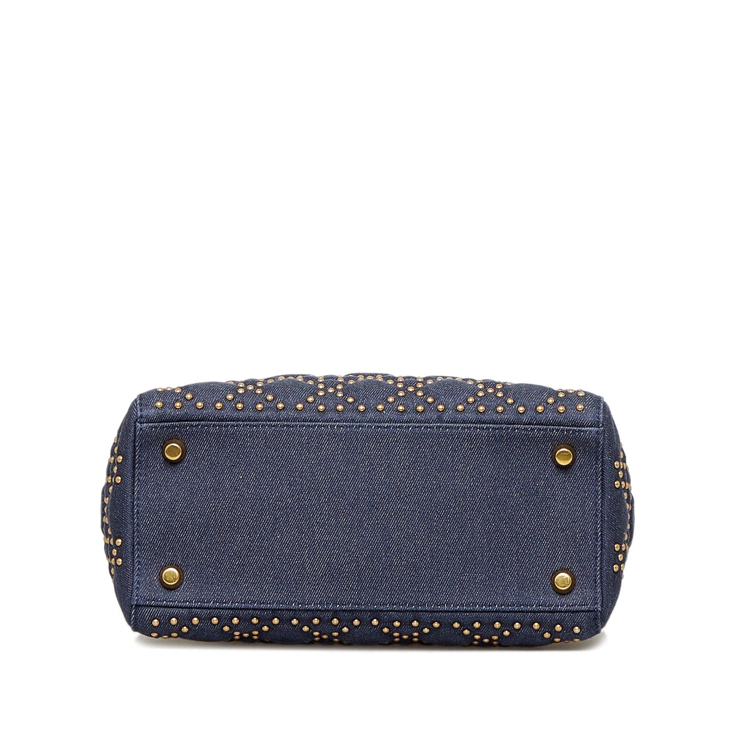 Luxury DiorMedium Studded Denim Supple Lady Luxury Dior(SHG-ol1tg3)