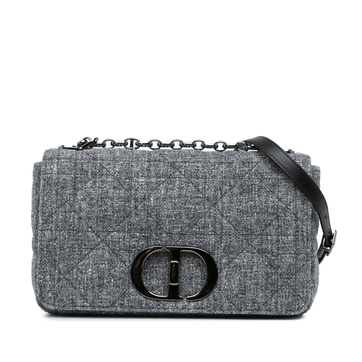 Luxury DiorMedium Tweed Macrocannage Caro Bag (SHG-e8o6Vd)