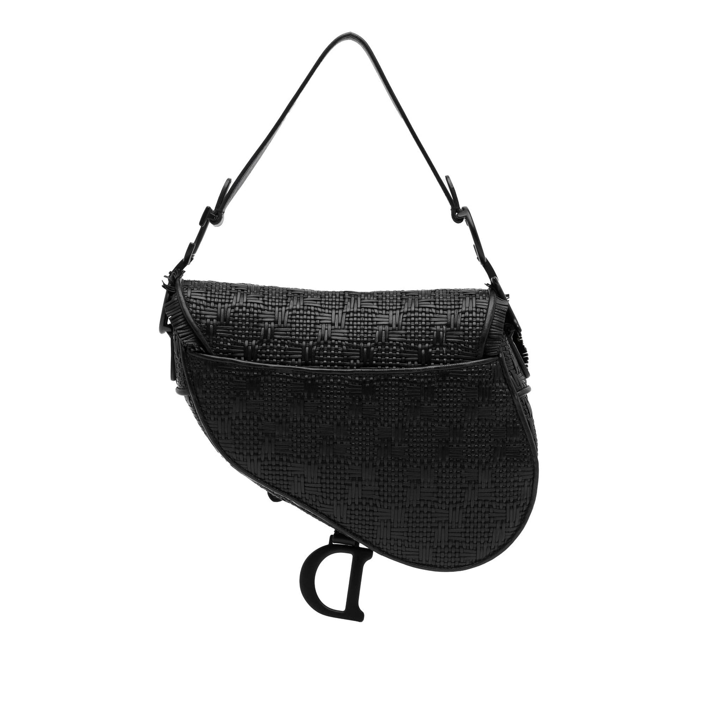 Luxury DiorMedium Ultramatte Woven Saddle Bag (SHG-B1s217)