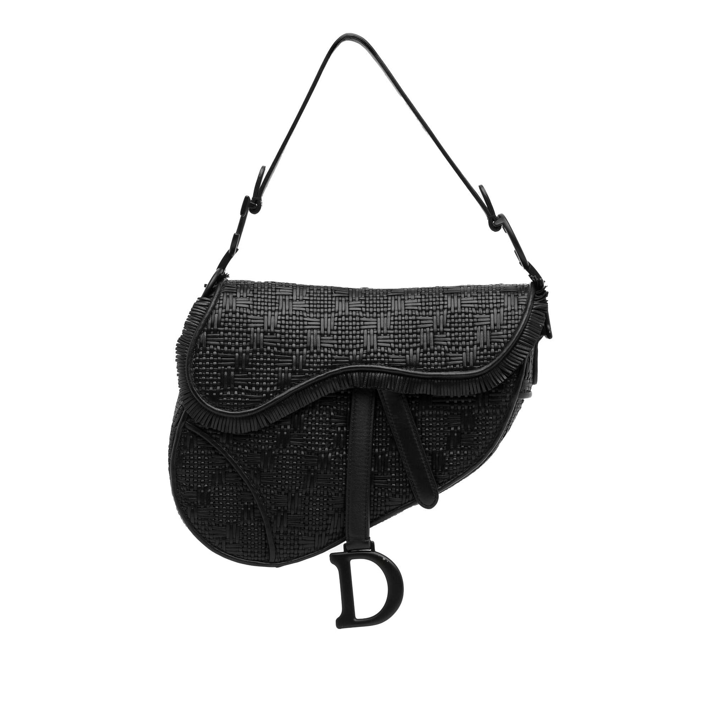 Luxury DiorMedium Ultramatte Woven Saddle Bag (SHG-B1s217)