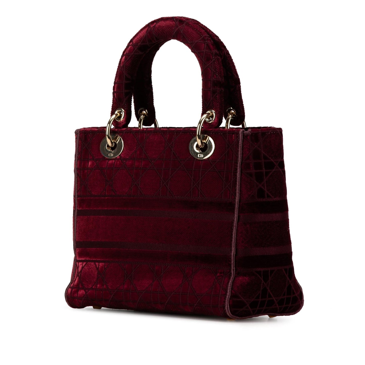 Luxury DiorMedium Velvet Cannage Lady D Lite (SHG-vVGDNO)