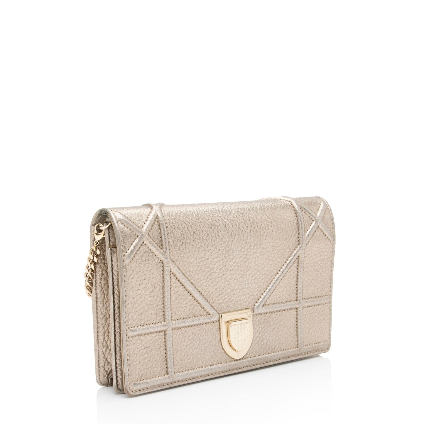 Luxury DiorMetallic Calfskin Diorama Wallet on Chain Bag (SHF-rpZnj7)