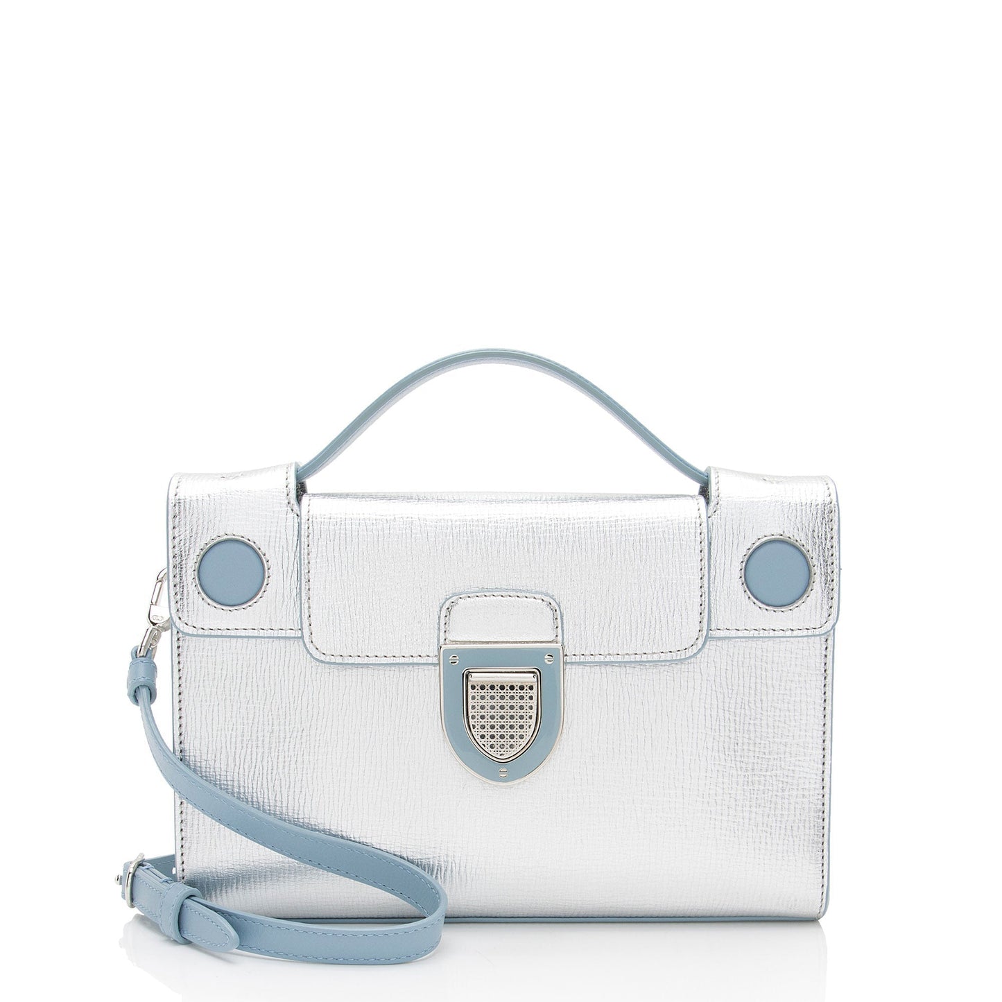 Luxury DiorMetallic Calfskin Diorever Top Handle (SHF-CdJxGN)