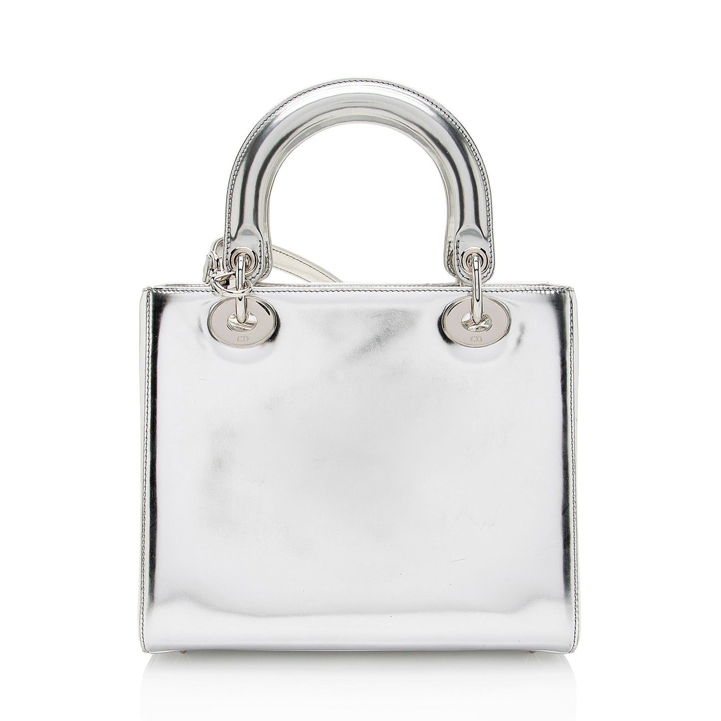 Luxury DiorMetallic Patent Leather Lady Luxury DiorMedium Tote (SHF-0TCN2U)