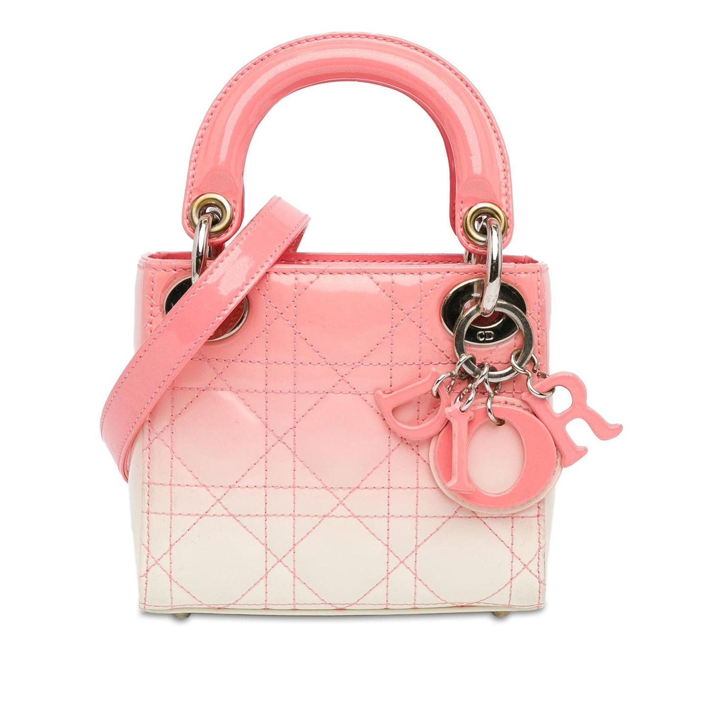 Luxury DiorMicro Ombre Patent Cannage Lady Luxury Dior(SHG-9xIs5t)