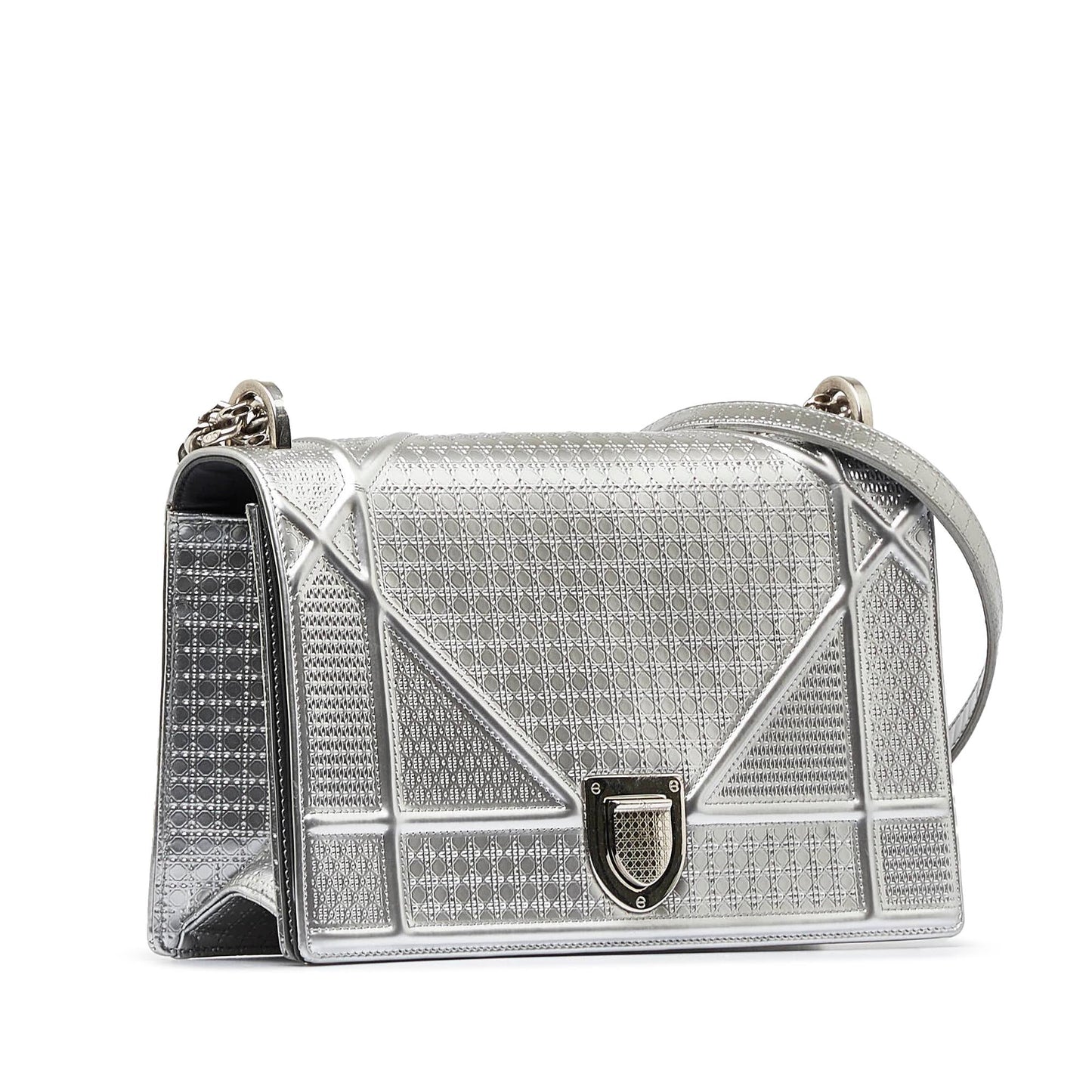 Luxury DiorMicrocannage Diorama Wallet on Chain (SHG-S7bj1Q)