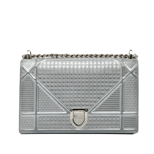 Luxury DiorMicrocannage Patent Diorama Crossbody Bag (SHG-sJ4yqG)