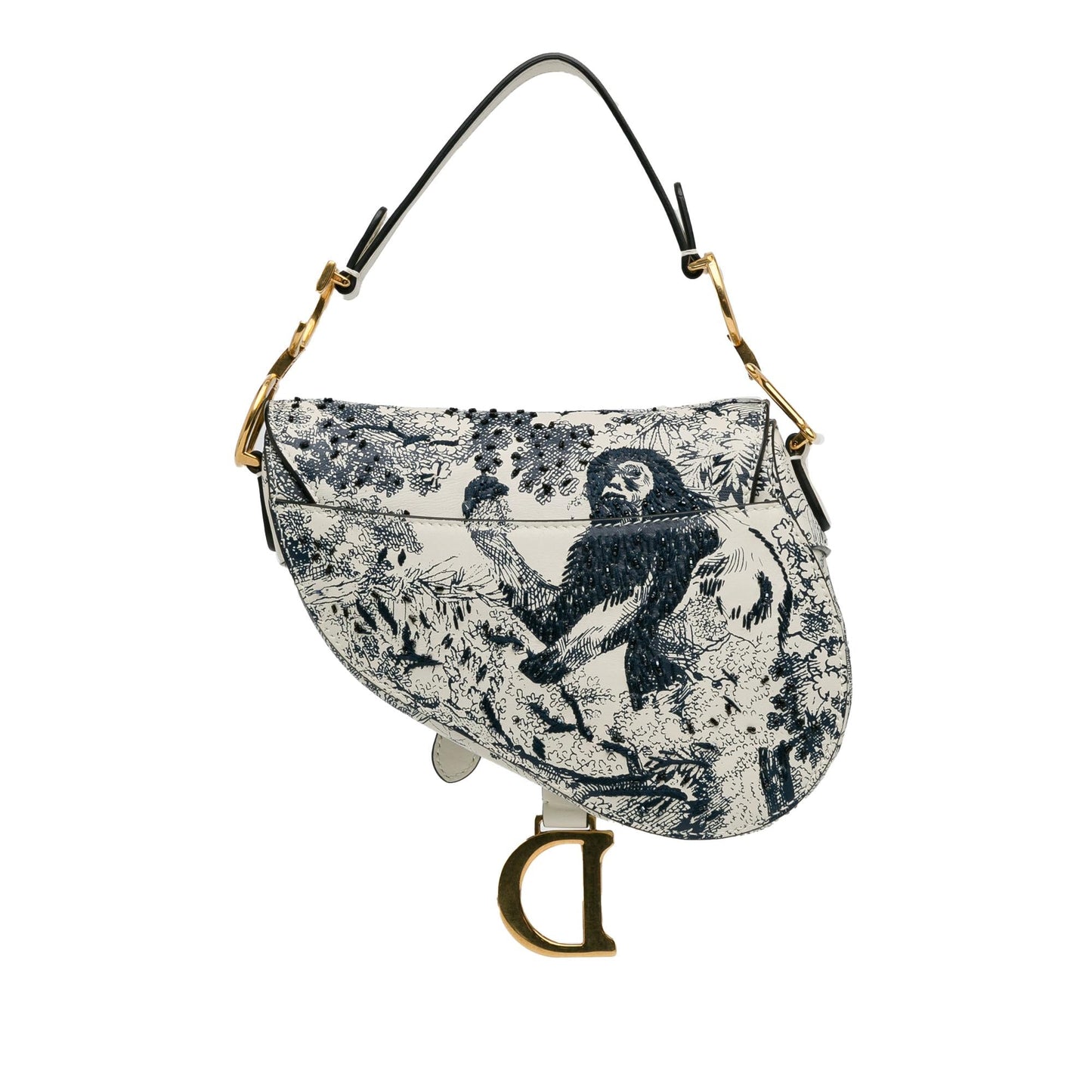 Luxury DiorMini Calfskin Toile de Jouy Saddle Bag (SHG-pyknsl)
