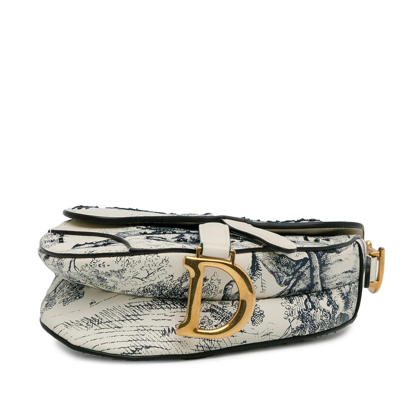 Luxury DiorMini Calfskin Toile de Jouy Saddle Bag (SHG-pyknsl)