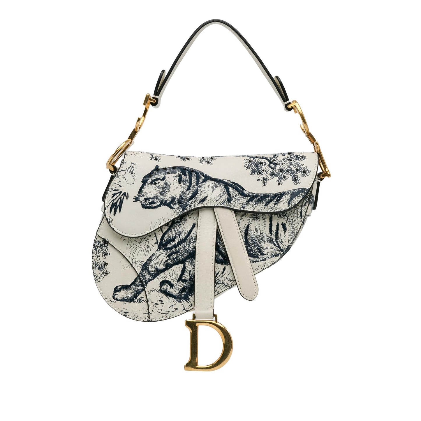 Luxury DiorMini Calfskin Toile de Jouy Saddle Bag (SHG-pyknsl)