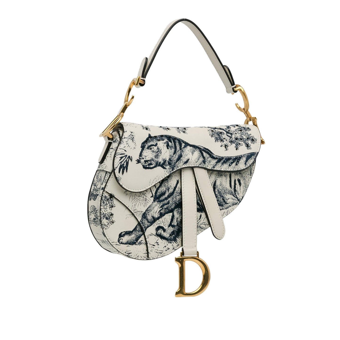Luxury DiorMini Calfskin Toile de Jouy Saddle Bag (SHG-pyknsl)
