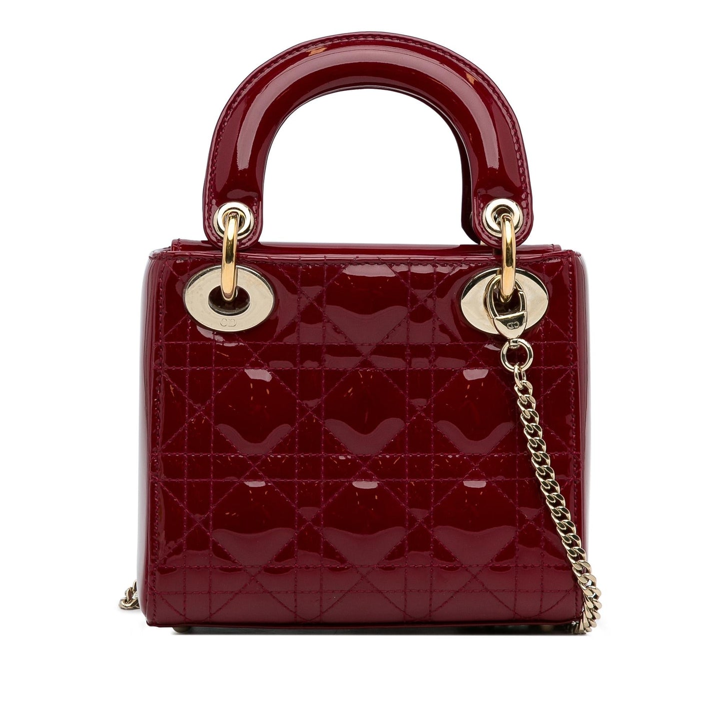 Luxury DiorMini Cannage Patent Lady Luxury Dior(SHG-NpIWuW)