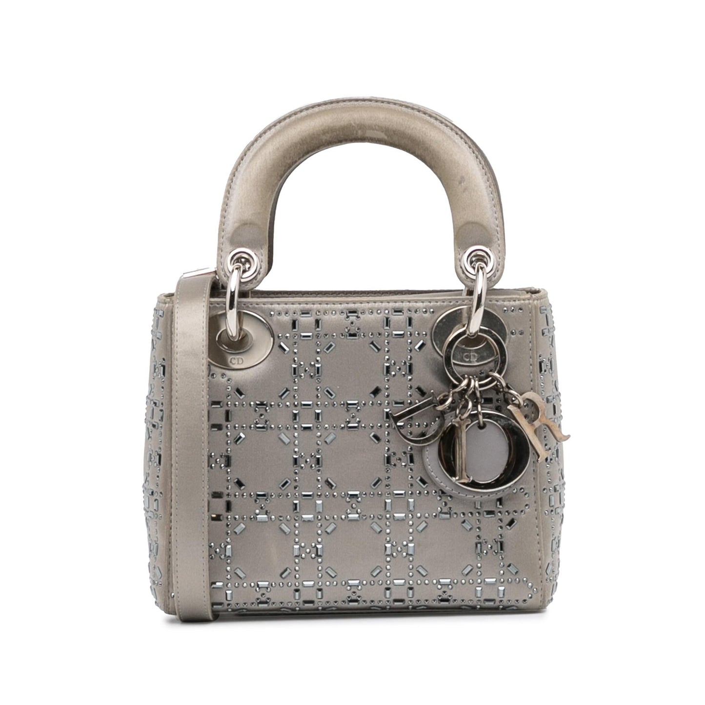 Luxury DiorMini Crystal-Embellished Satin Lady Luxury Dior(SHG-aOljQE)
