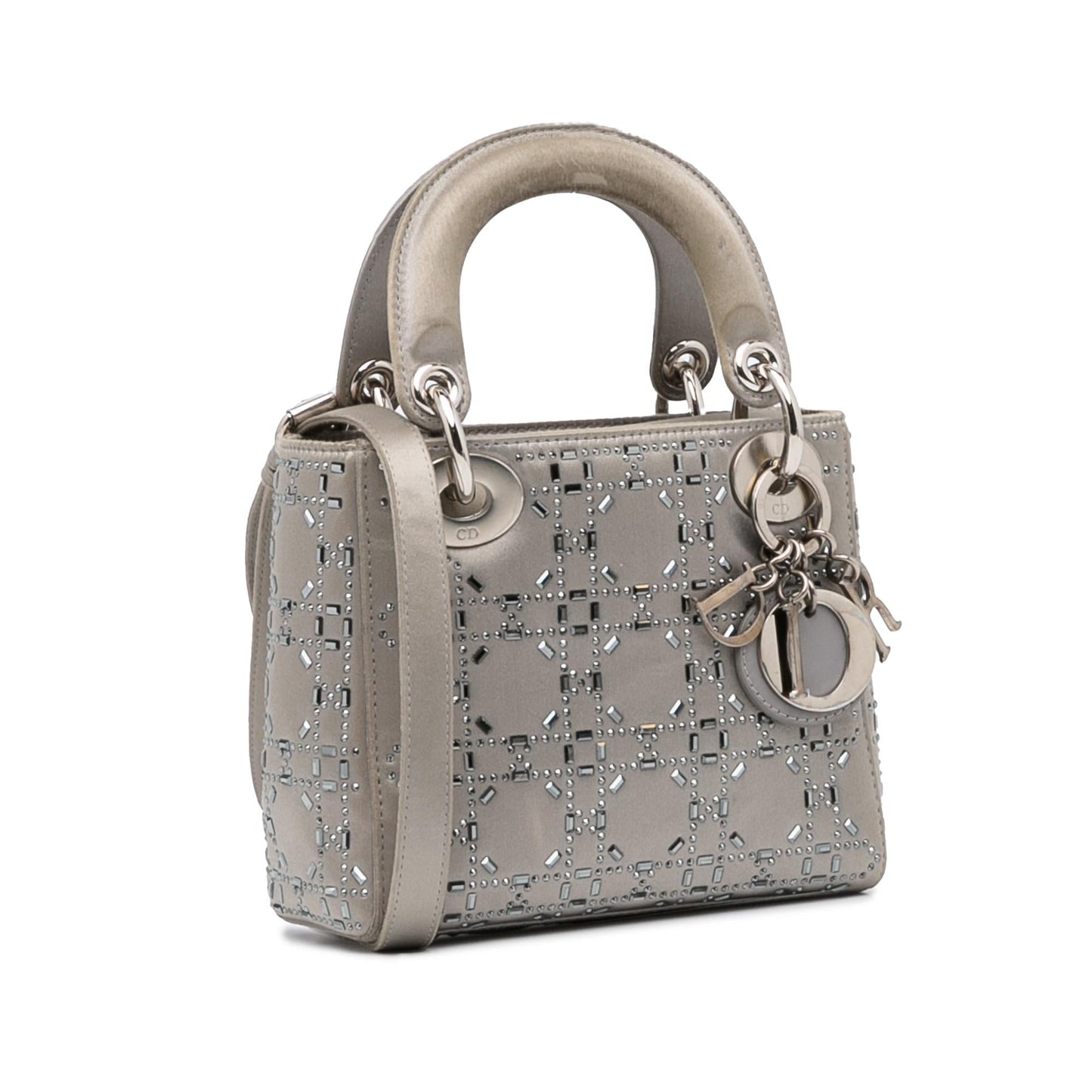 Luxury DiorMini Crystal-Embellished Satin Lady Luxury Dior(SHG-aOljQE)