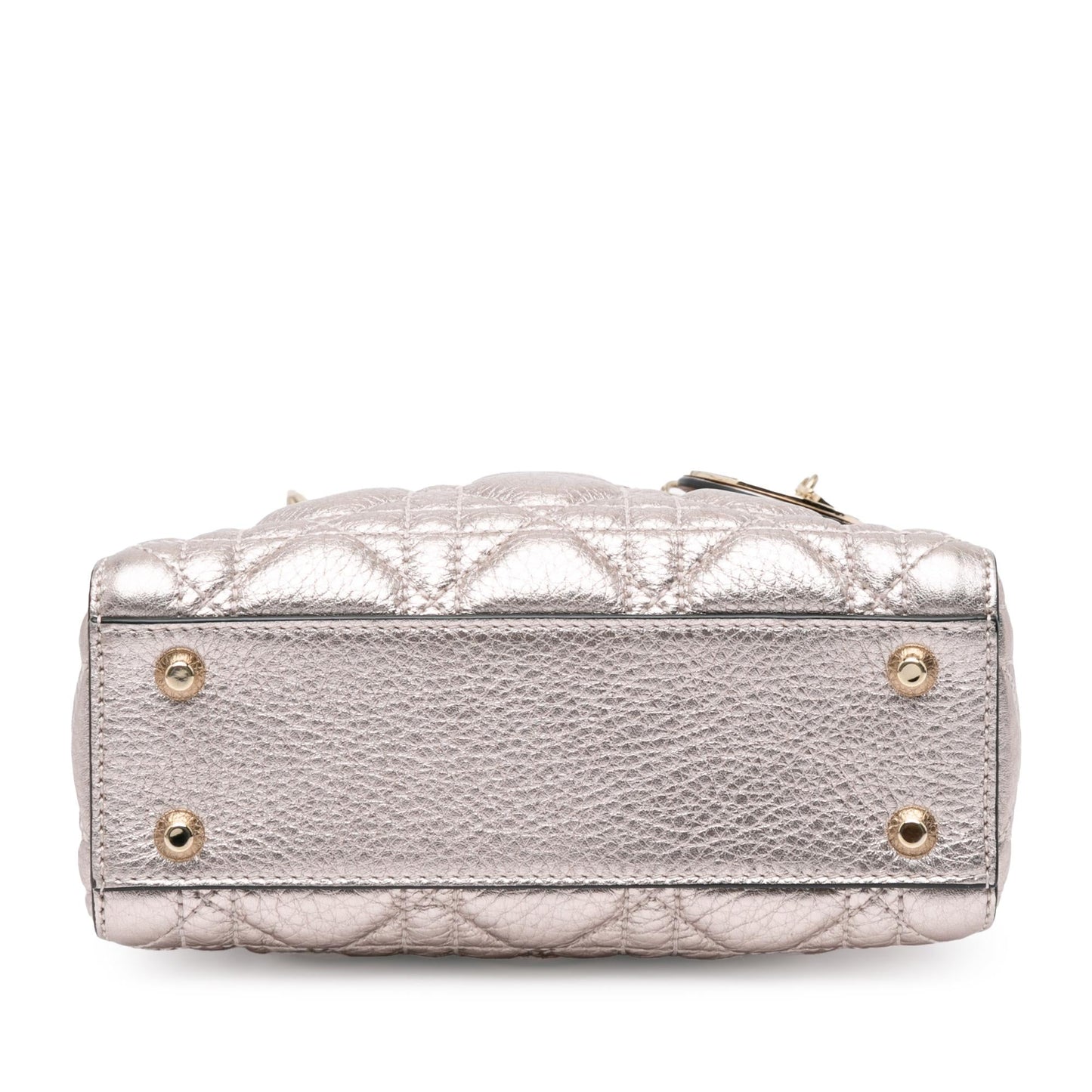 Luxury DiorMini Metallic Calfskin Cannage Supple Lady Luxury Dior(SHG-6rxkqg)