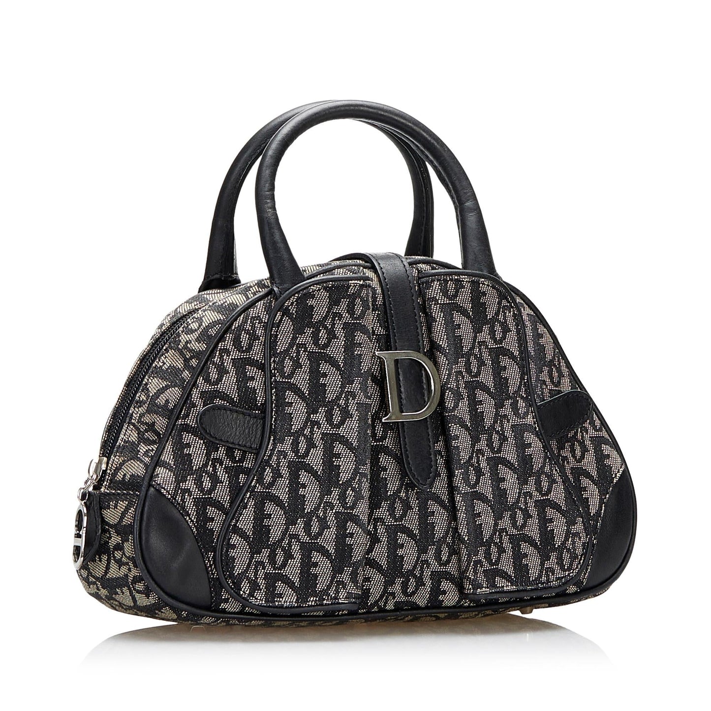 Luxury DiorMini Oblique Double Saddle Bowler (SHG-04i9Bf)
