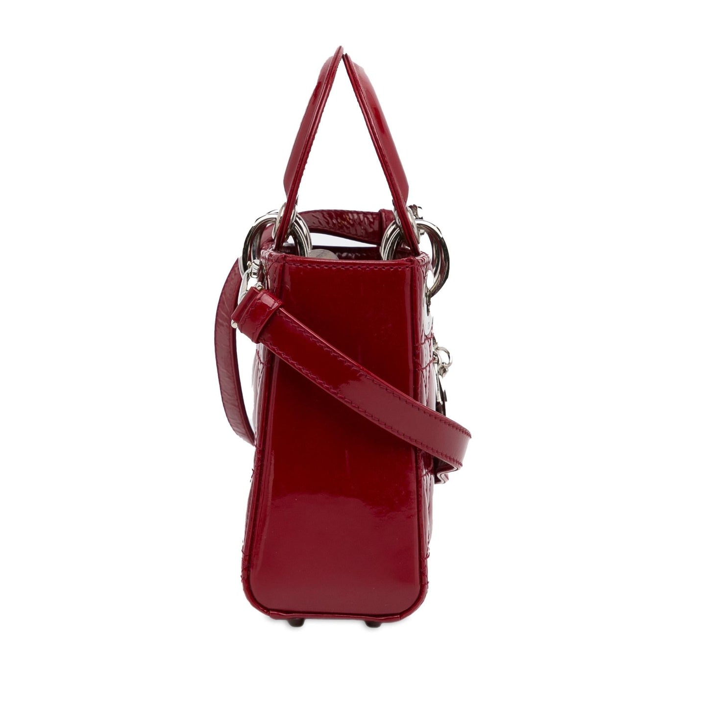 Luxury DiorMini Patent Cannage Lady Luxury Dior(SHG-FguC4T)