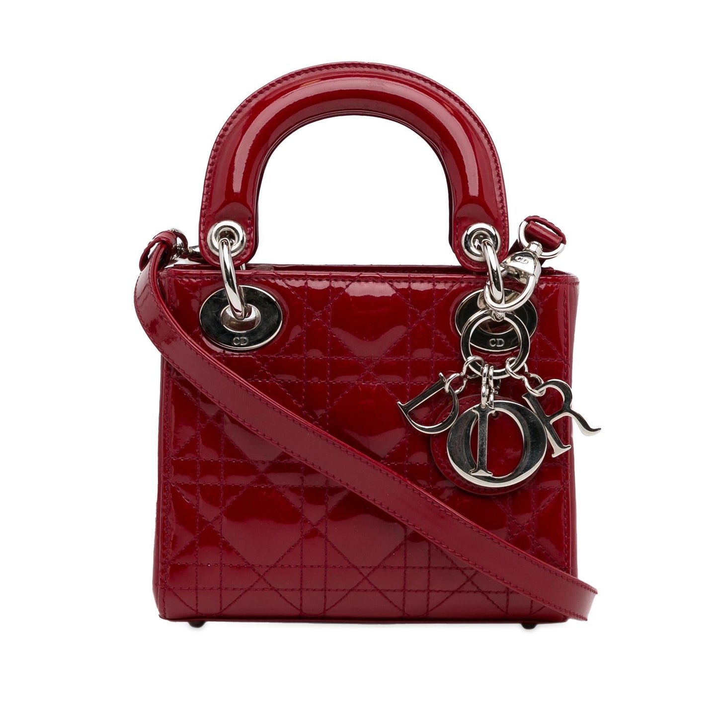 Luxury DiorMini Patent Cannage Lady Luxury Dior(SHG-FguC4T)