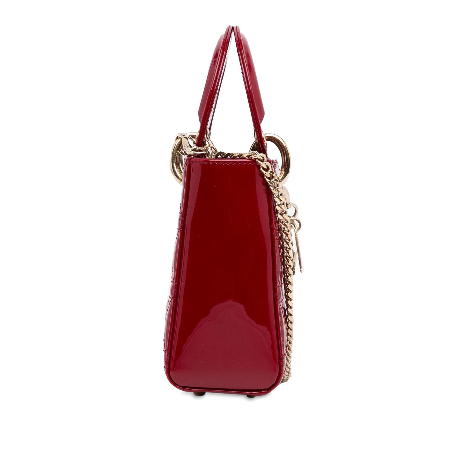 Luxury DiorMini Patent Cannage Lady Luxury Dior(SHG-xyZM3w)