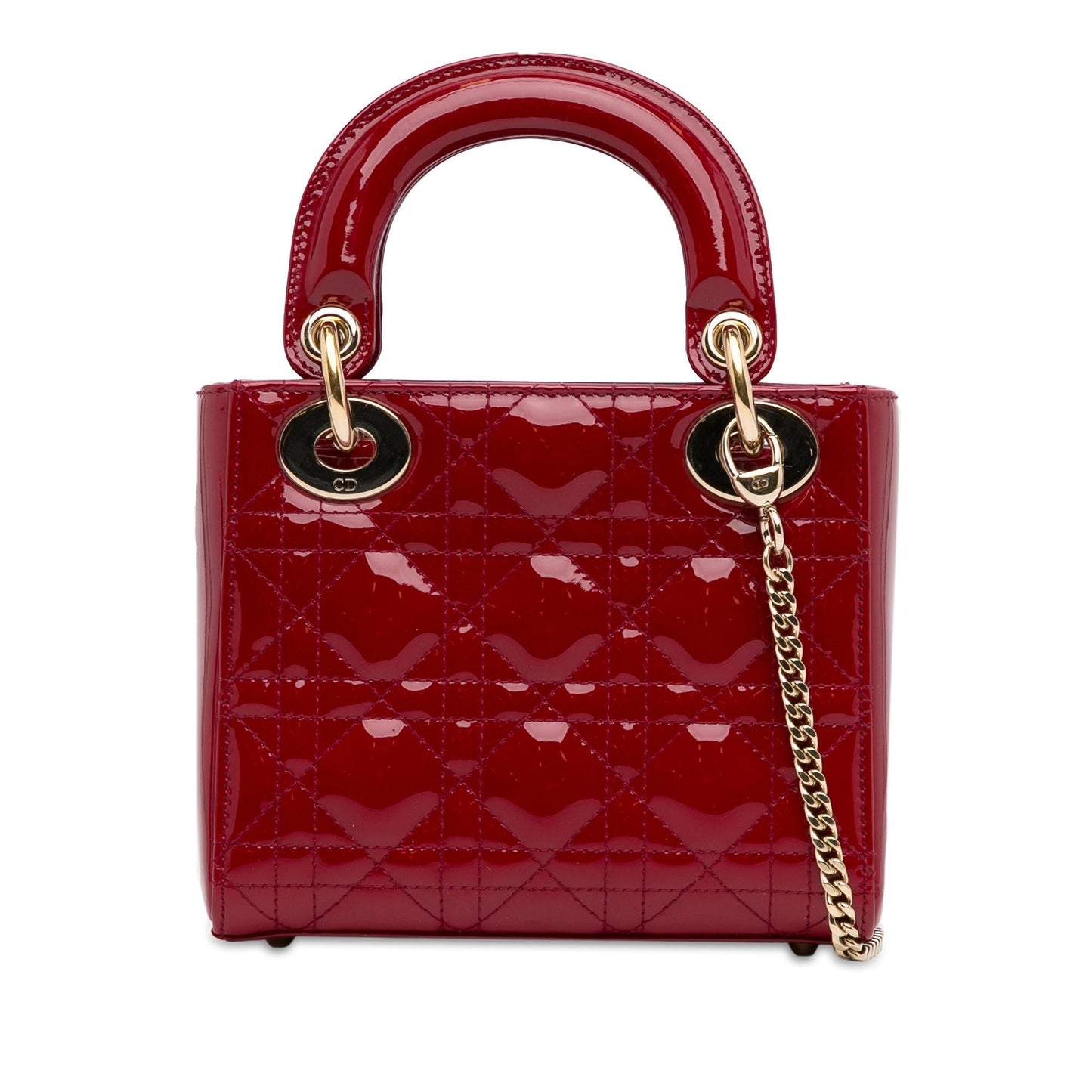 Luxury DiorMini Patent Cannage Lady Luxury Dior(SHG-xyZM3w)