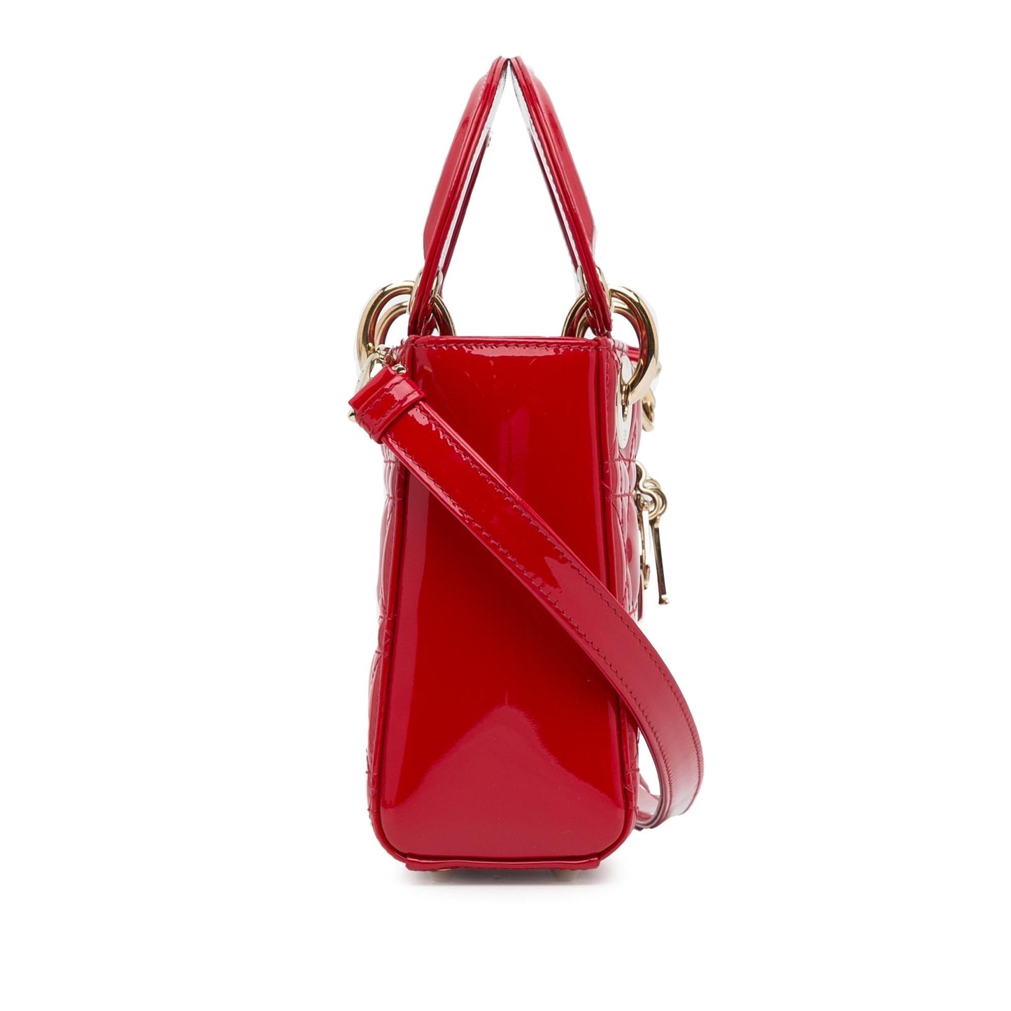 Luxury DiorMini Patent Cannage Lady Luxury Dior(SHG-P63Gtn)