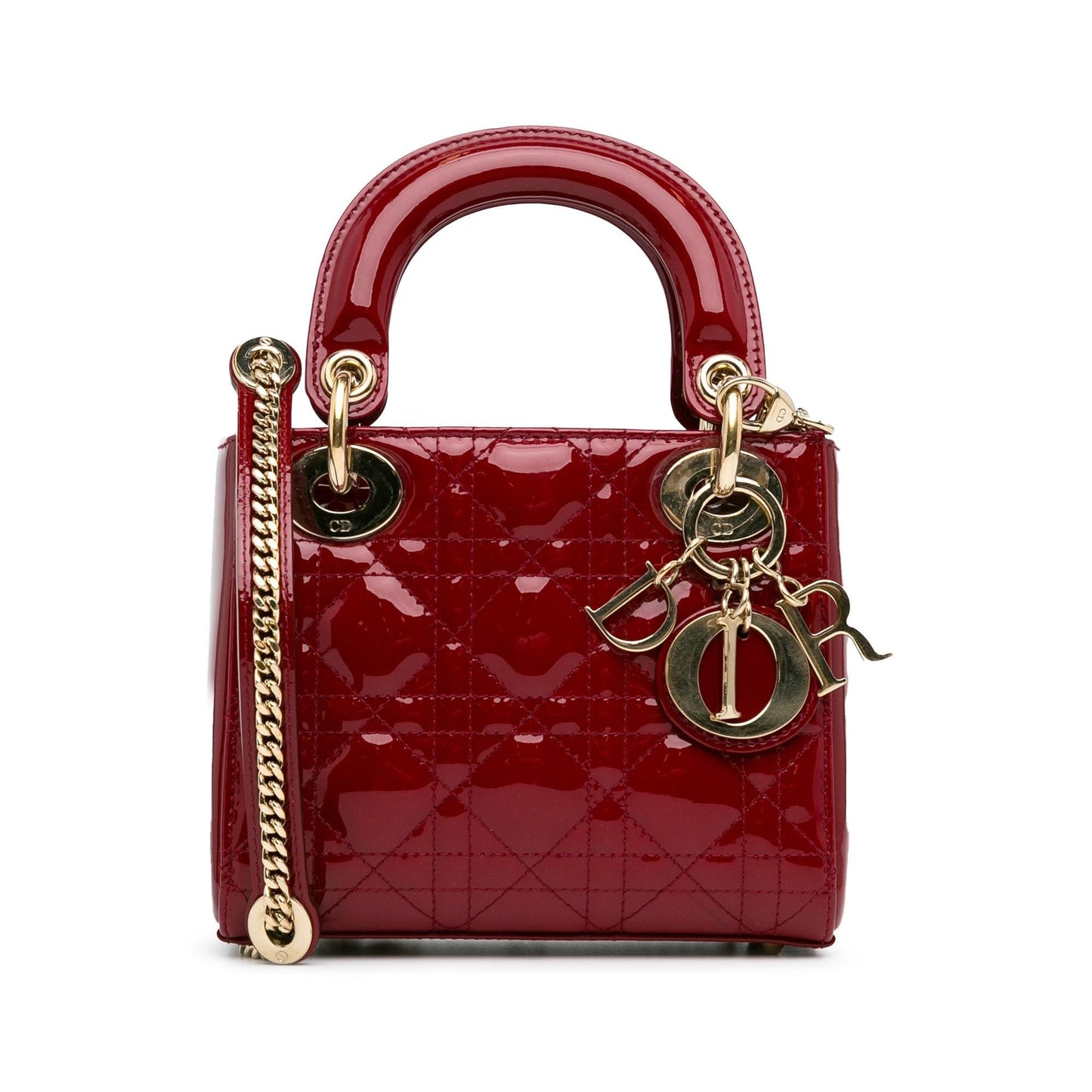 Luxury DiorMini Patent Cannage Lady Luxury Dior(SHG-nahdcS)