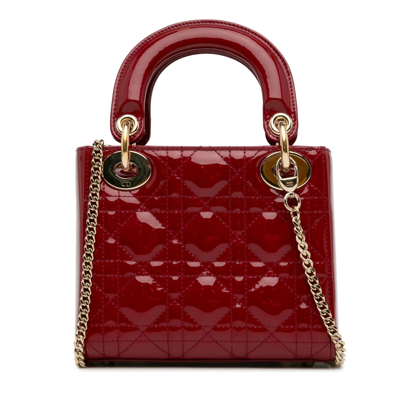 Luxury DiorMini Patent Cannage Lady Luxury Dior(SHG-YtU7jk)