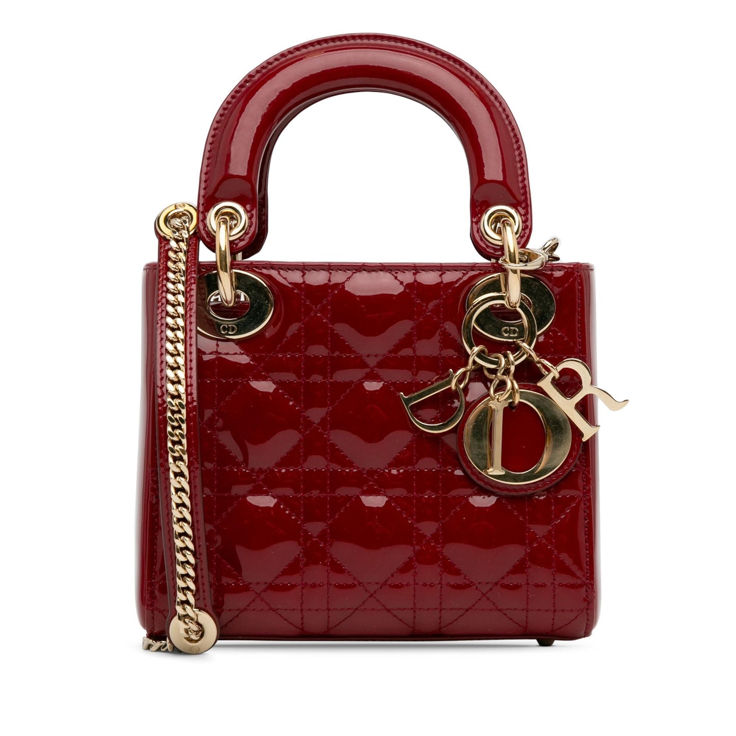 Luxury DiorMini Patent Cannage Lady Luxury Dior(SHG-YtU7jk)
