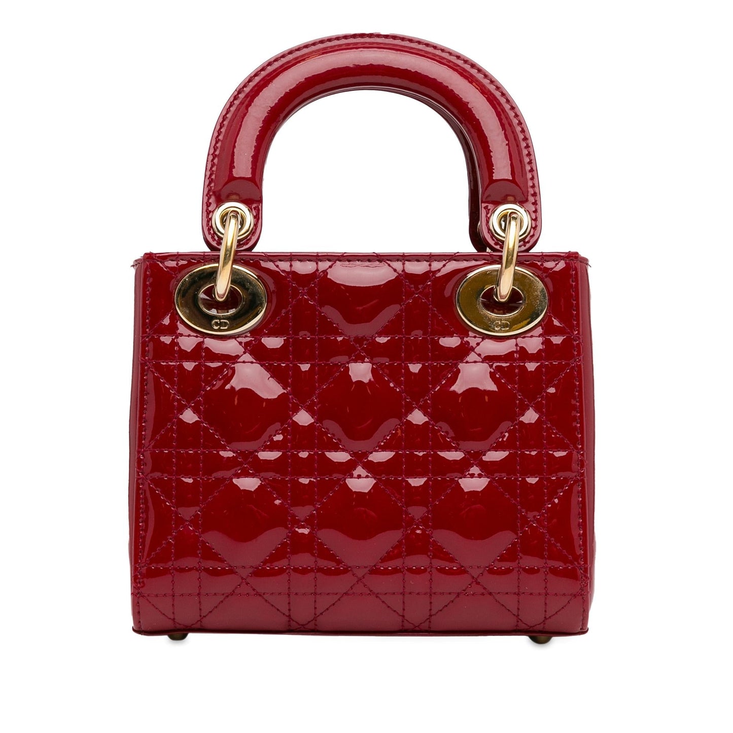 Luxury DiorMini Patent Cannage Lady Luxury Dior(SHG-6VO4GV)