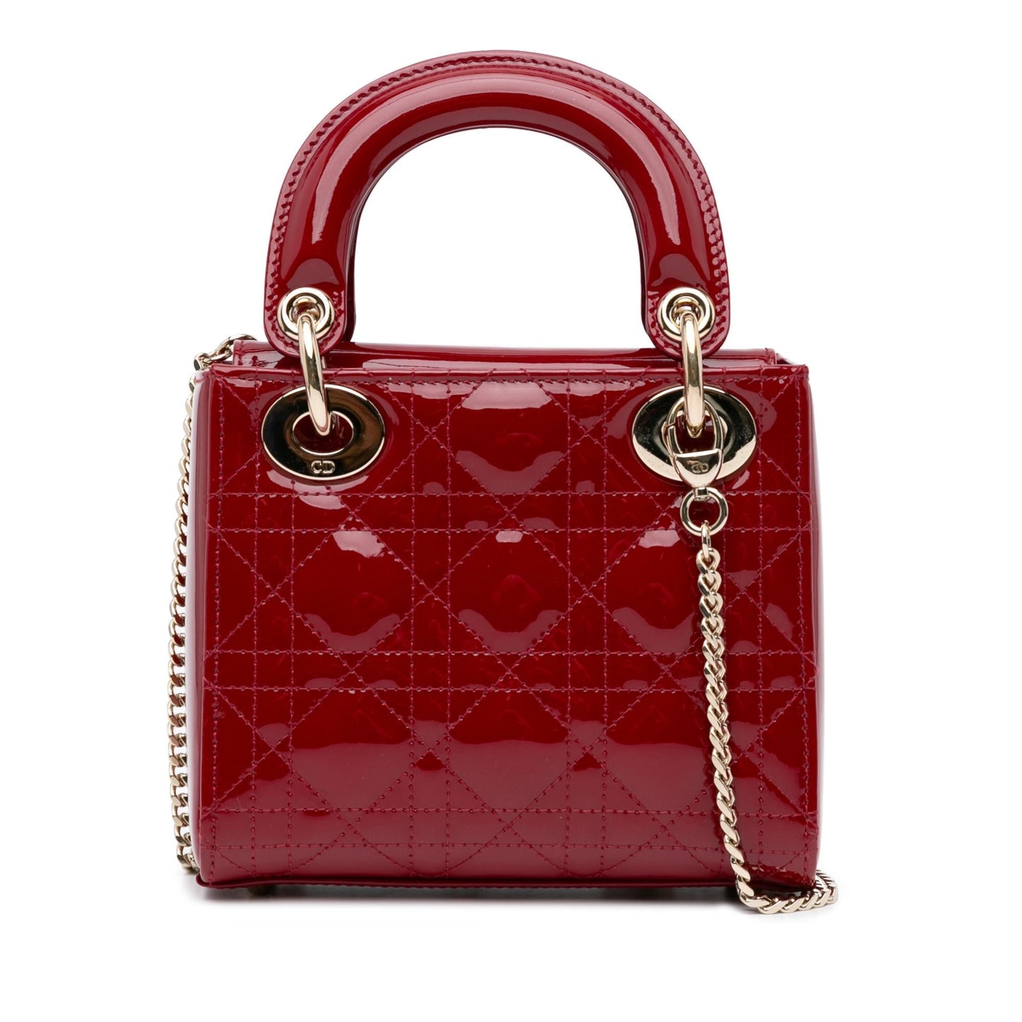 Luxury DiorMini Patent Cannage Lady Luxury Dior(SHG-LSA7kd)