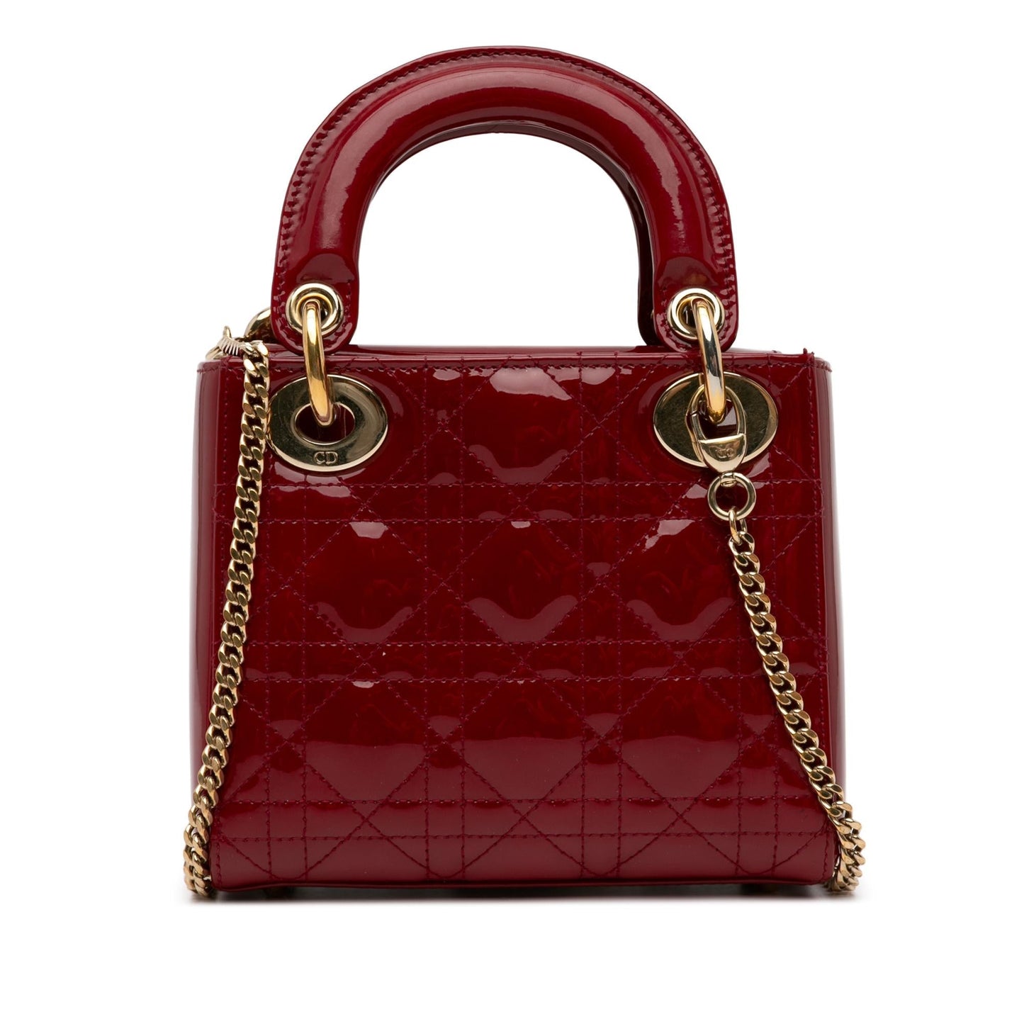 Luxury DiorMini Patent Cannage Lady Luxury Dior(SHG-a45nYI)