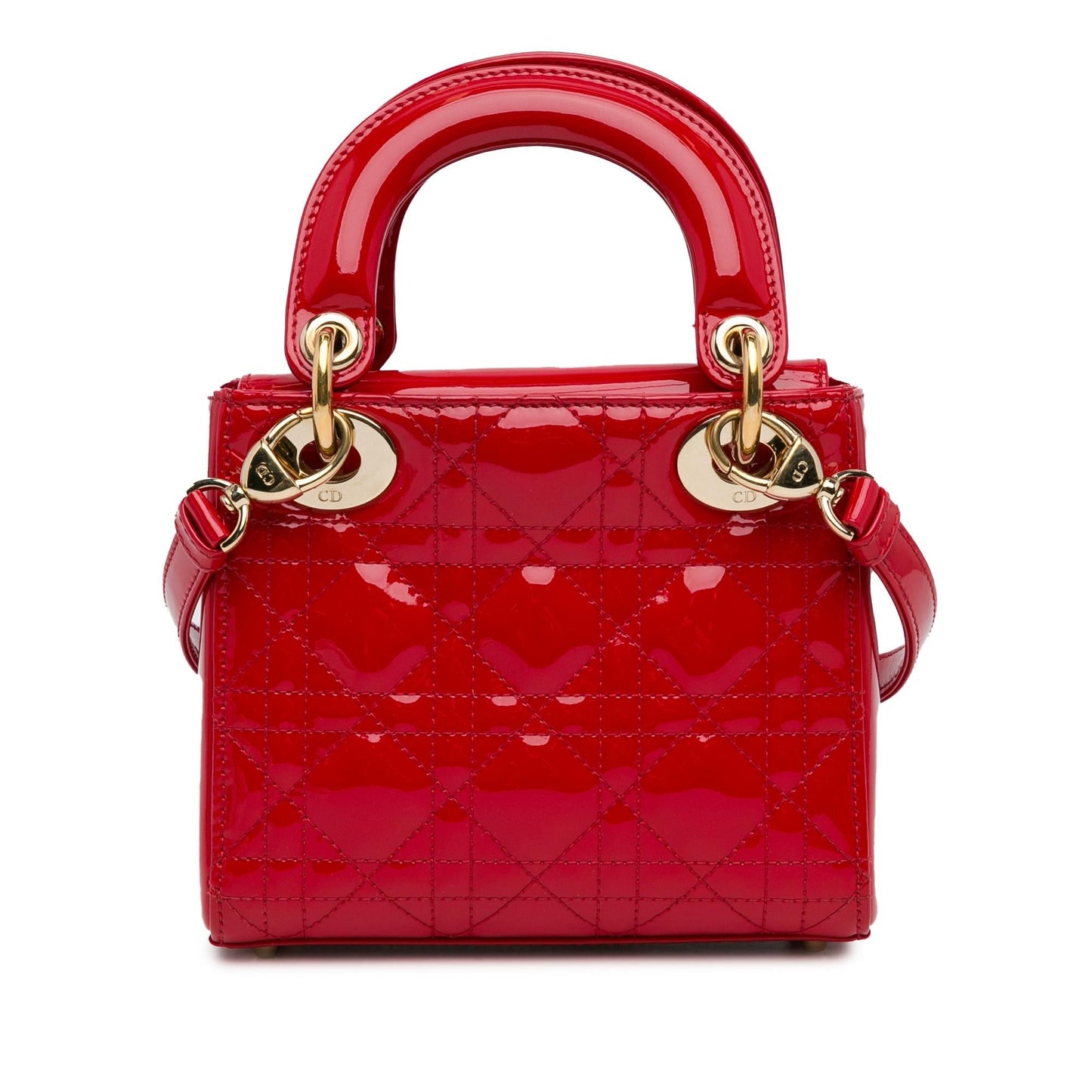 Luxury DiorMini Patent Cannage Lady Luxury Dior(SHG-RClIuL)