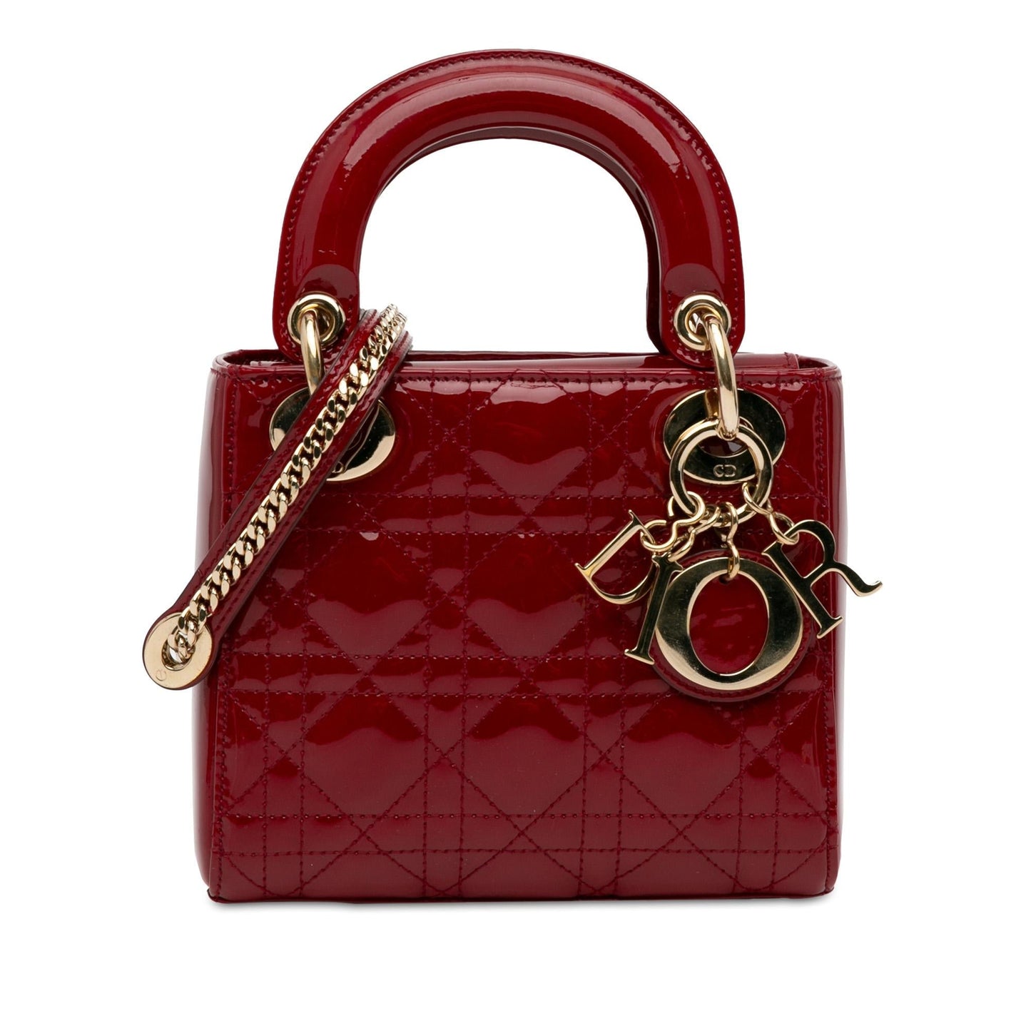 Luxury DiorMini Patent Cannage Lady Luxury Dior(SHG-vBj1UP)