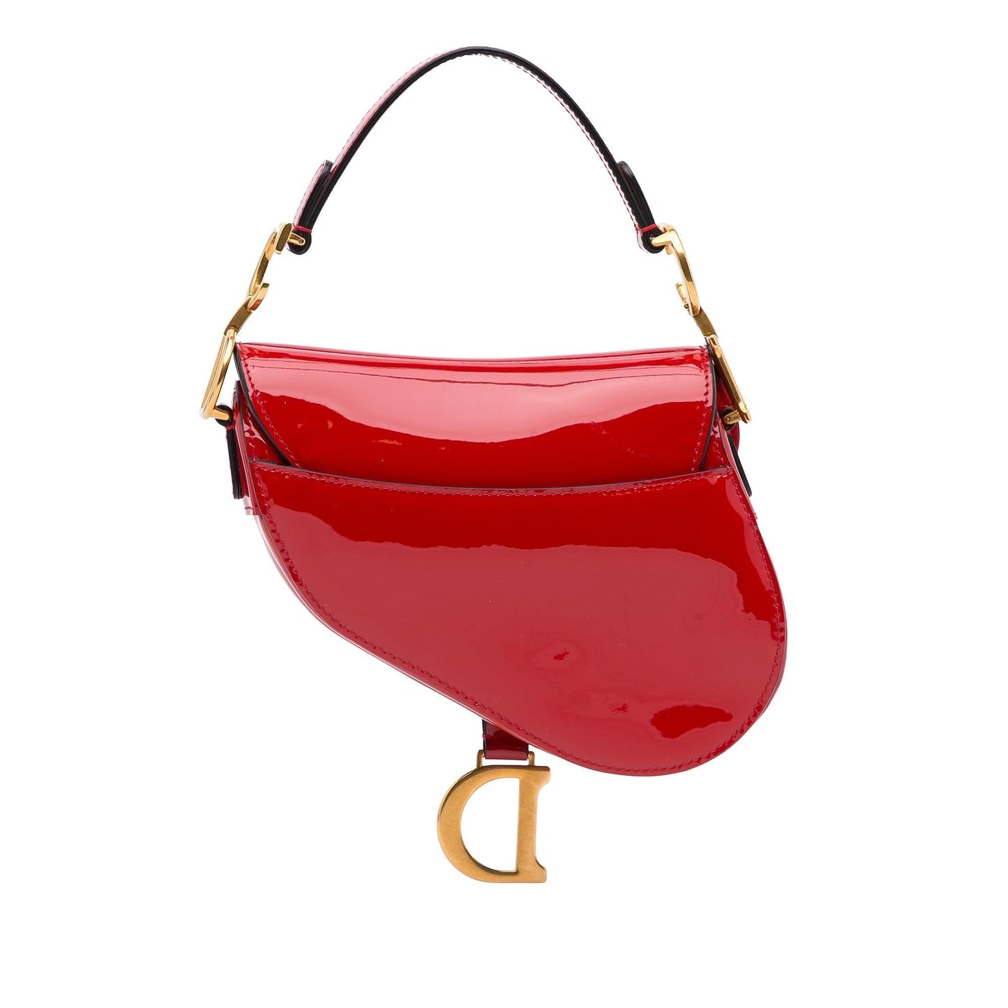 Luxury DiorMini Saddle Patent Shoulder Bag (SHG-sOcB1B)
